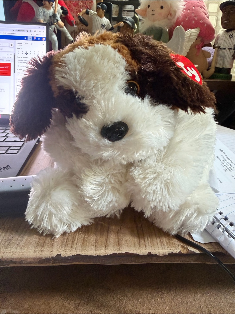 Ty Yodeler St Bernard plush  Toy - Brown and White Soft Puppy